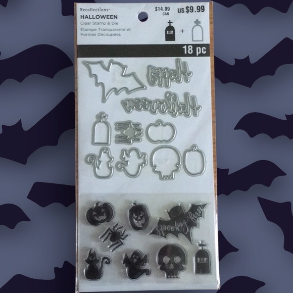 New 18pc Halloween Stamp / Die Cut Set - Picture 1 of 3